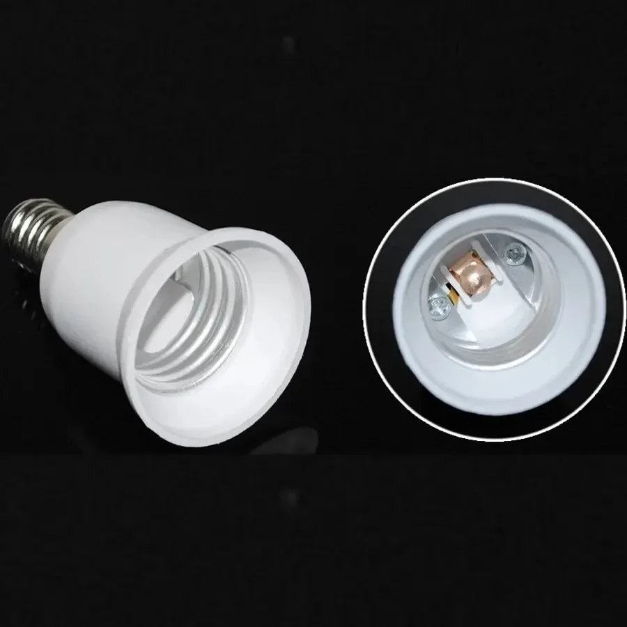 Convertitore portalampada da E14 a E27 Portalampada Adattatore base lampada Prese prolunga per lampadine a mais Faretto AC 110 V-220 V