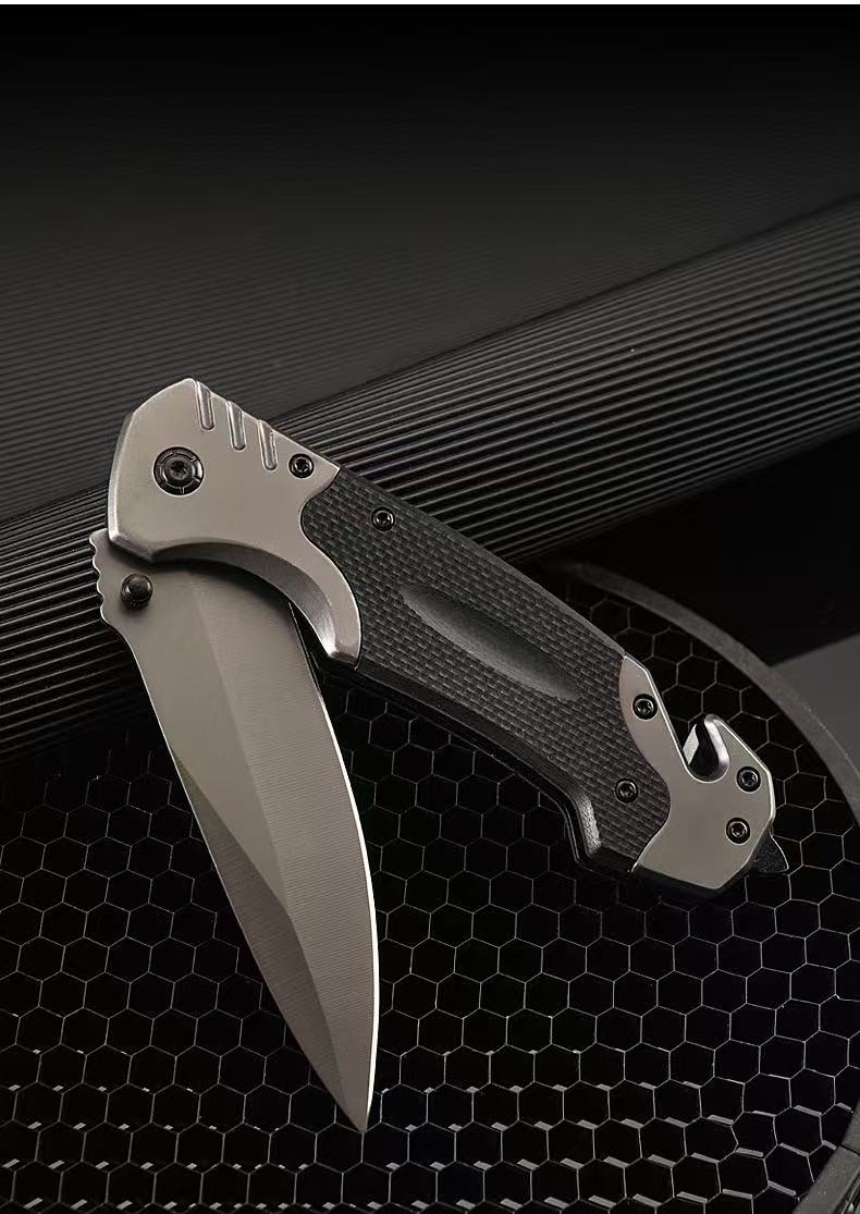 Comodo coltello da sopravvivenza affilato Coltello pieghevole multifunzionale Coltello da pesca per campeggio all'aperto Escursionismo Coltello da sopravvivenza nella natura selvaggia