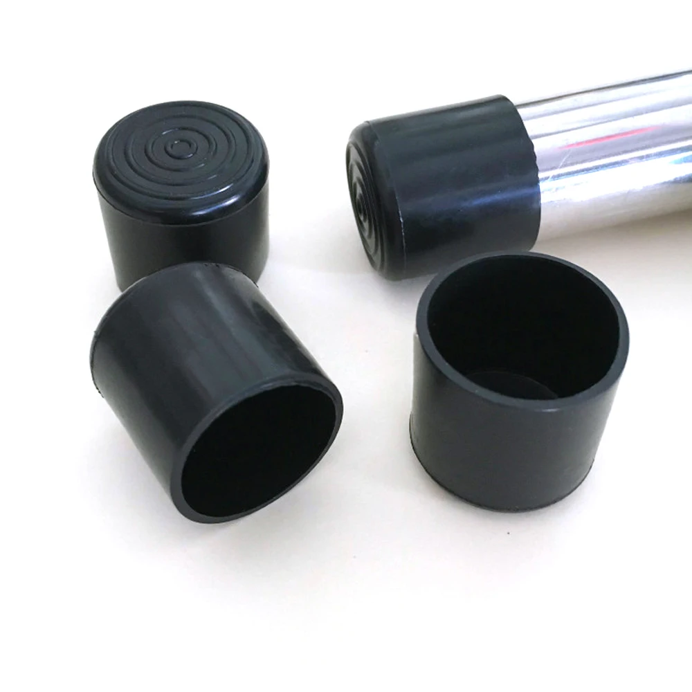 Vòng Đen Ghế Bàn Chân Ống Bao 6Mm ~ 63Mm Ống Ống Cấp Bọc PVC Mềm Mũ Cao Su cho Đồ Nội Thất Chân Bảo Vệ