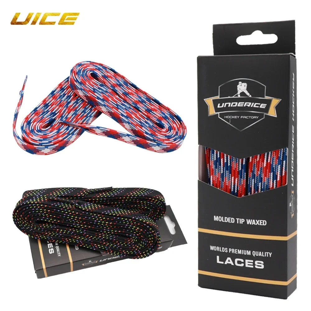สเก็ต Laces Dual Layer Braid ฮอกกี้อุปกรณ์เสริม 84/96/108/120in เสริม Waxed เคล็ดลับสําหรับกีฬาสเก็ต ICE ฮอกกี้สเก็ตรองเท้า