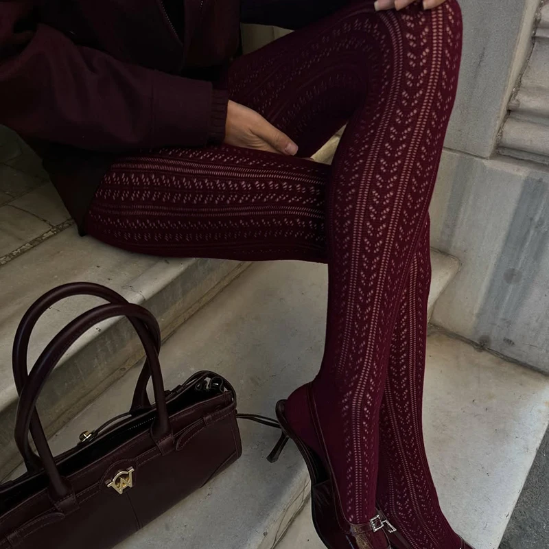 Kave 1 Paar Lolita Vintage Strumpfhosen Frauen Mode Aushöhlen Strumpfhosen Geformt Mesh Frauen Strümpfe Für Kleid 2025, Frühling Legging