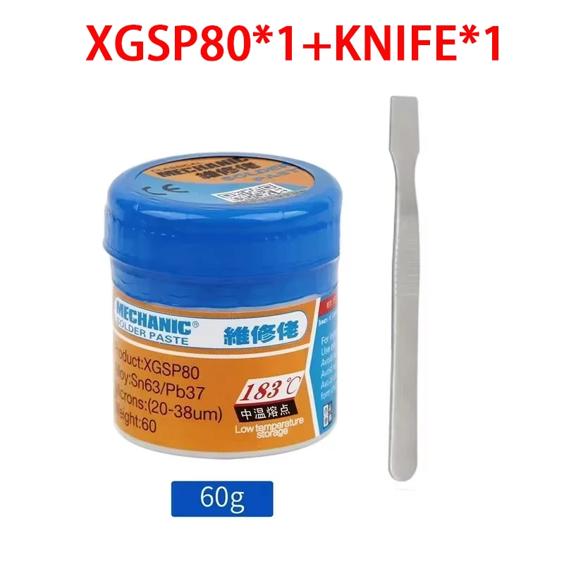 pasta di stagno MECCANICO Reballing Pasta saldante saldatura smd Coltello raschiante di stagno pasta fissa per telefono cellulare IC CPU BGA SMD Riparazione del telefono