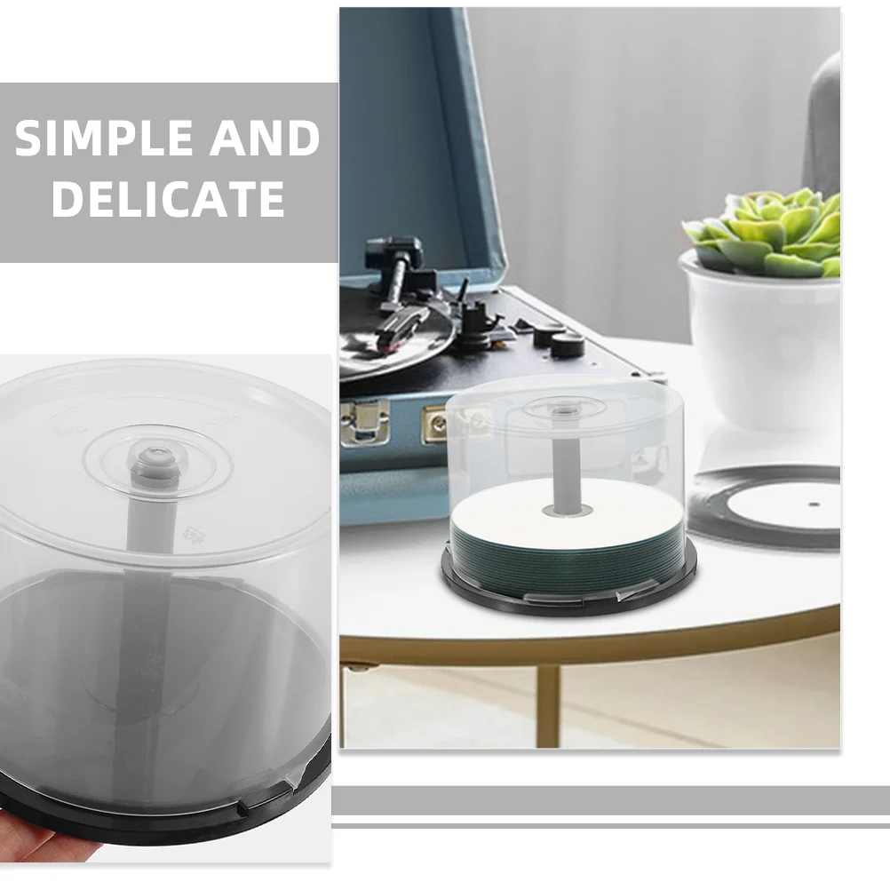 Storage Bucket Dvd Discs ganizer Empty Cd Container Plastic Storage Rack Compact Disk Holder Storage Box Unit