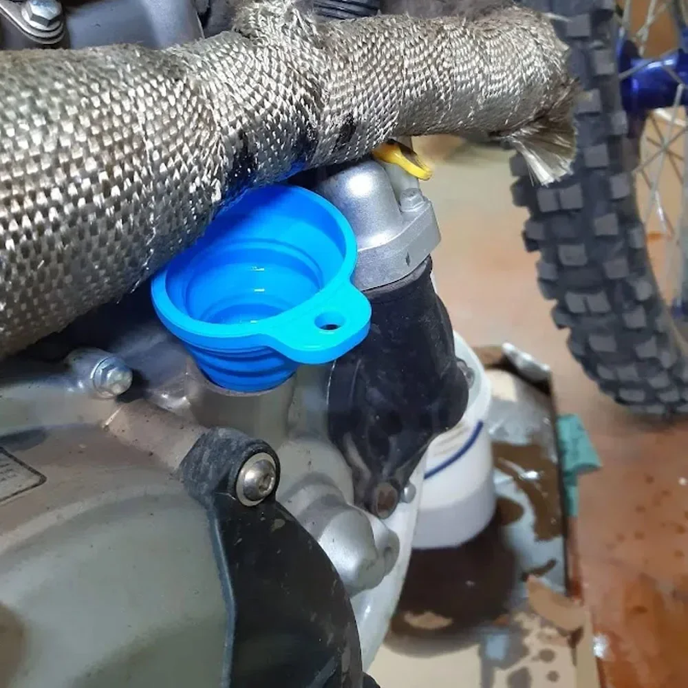 Embudo universal de silicona para motor |   Embudo líquido portátil plegable para cambios de aceite y lavadora