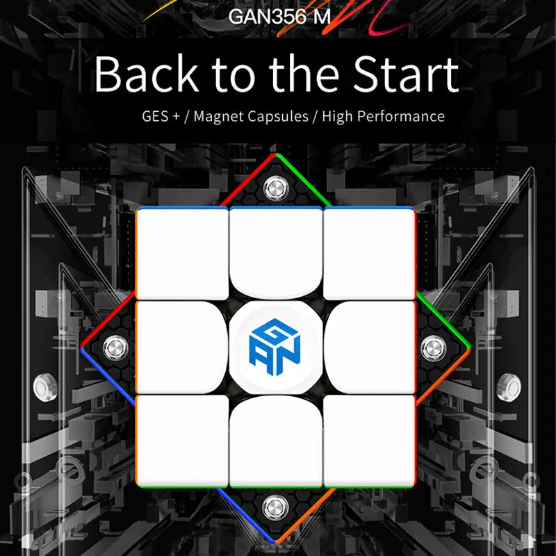 [Gan Cube Series] 356RS 356M UV 11m Duo EDU RS XS Timer 12m Magnetic i3x3 Icarry mg3 12UI Smart Robot Cube Puzzle Toy