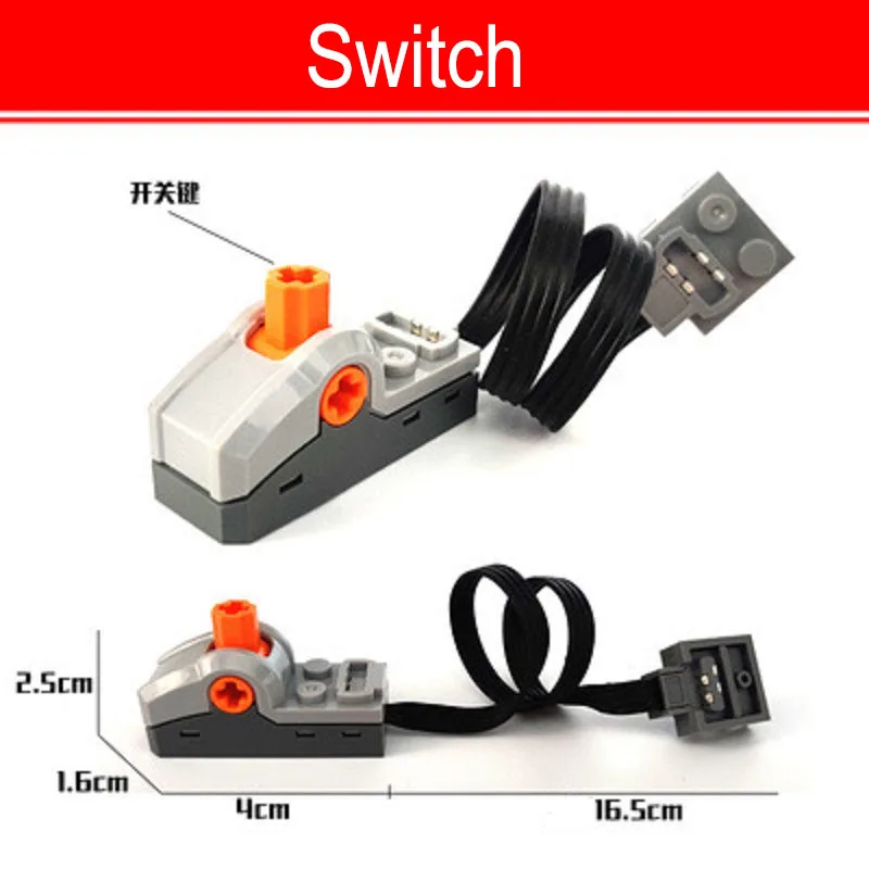 Technical Motor Parts Multi Power Functions 8293 8883 Tool Servo Train Motor PF Model Sets Building Blocks Compatible brand