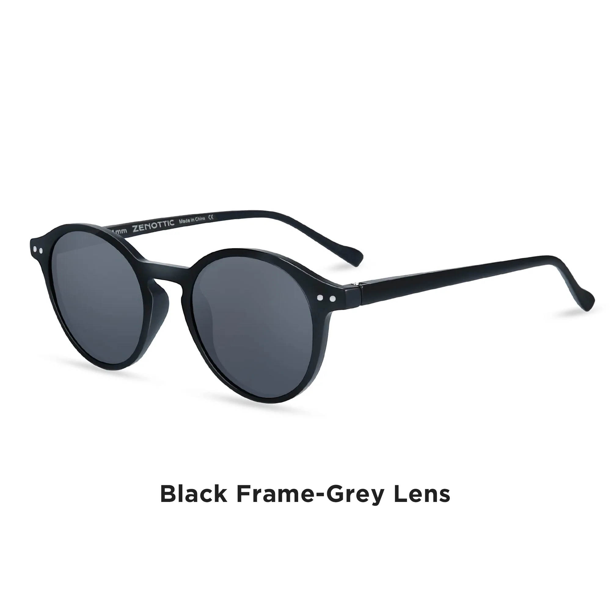 ZENOTTIC (ขนาด S) Retro Circularแว่นตากันแดดPolarized 2024 ผู้ชายผู้หญิงวินเทจแว่นตากันแดดรอบเล็กUV400 แว่นตาShades
