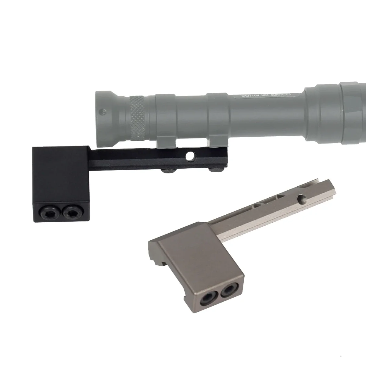 Soporte táctico ARIS serie Surefire M300 M600, montaje de explorador compensado compatible con Mlok Keymod SMR, Base de riel Airsoft M951 M620, soporte para linterna