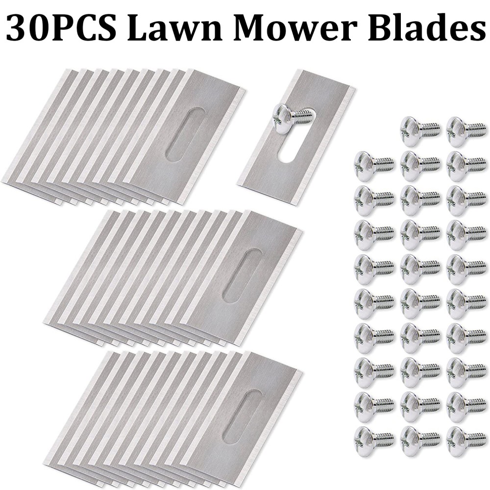 30PCS Replacement Trimmer Blades for Husqvarna Automower, Robotic Lawn Mower Cutter Tool Accessories​