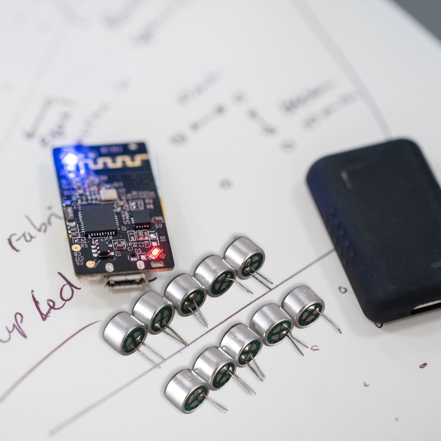 Newest 10 PCS 9.7mm x 7mm 2 Pin MIC Capsule Electret Condenser Miniphone