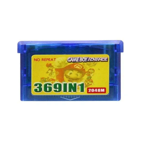 Игровой картридж GBA в стиле ретро 369 в 1, 32-битный мультиколлекционный английский язык, версия для GBA SP