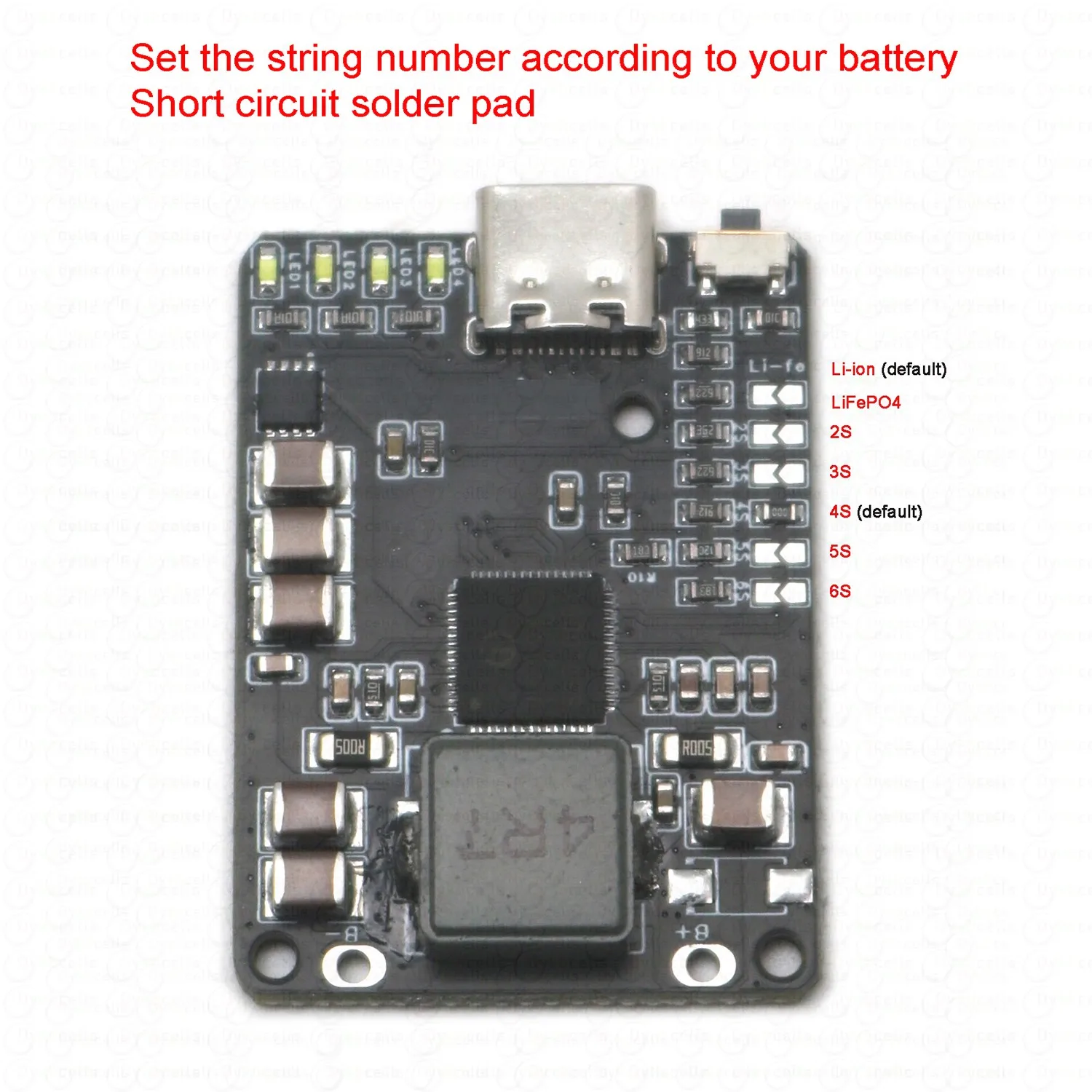 IP2369 45W 2S~6S lithium battery Charger/Discharger module USB Type-C PD fast charging 3S 4S 5S Li-ion/LiFePO4 Batteries BMS