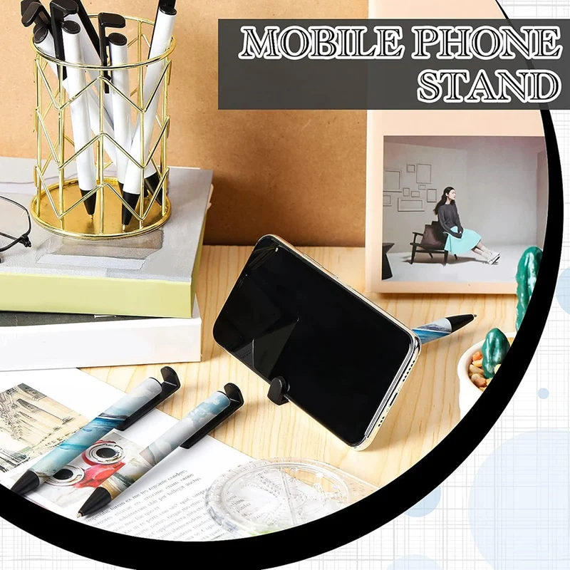 Penne a sublimazione vuote a sublimazione da 20 pezzi con involucro termoretraibile per forniture di cancelleria per ufficio fai-da-te