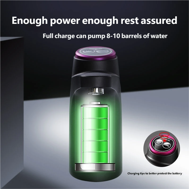 Automatic Water Press Household Barreled Water Electric Water Pump USB Rechargeable Mineral Water Pump Portable Water Dispenser