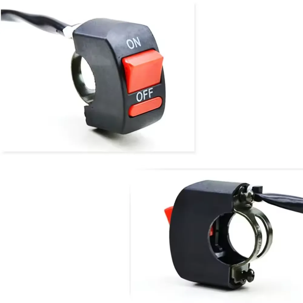 Interruttore di spegnimento fiamma manubrio universale per moto Pulsante ON OFF per moto Motor ATV Bike DC12V/10A Nero