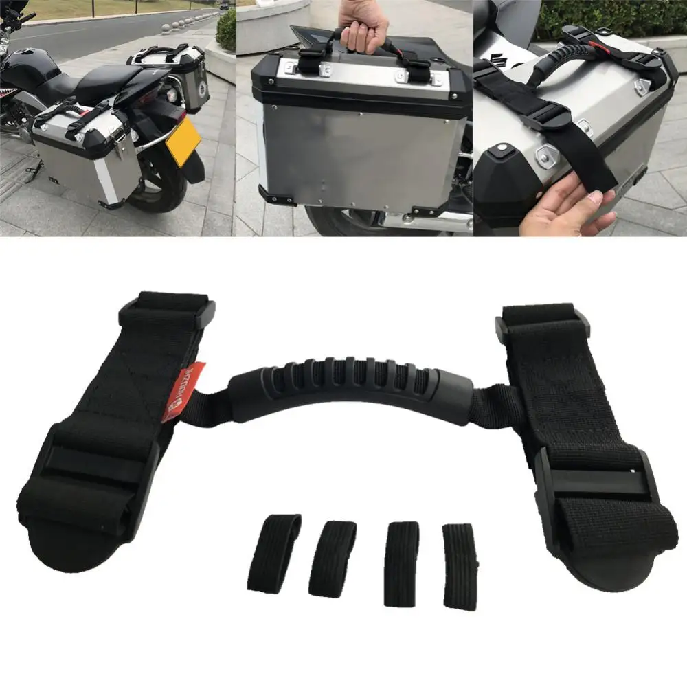 2019 nueva cuerda de mango de caja lateral de aleación de aluminio para correa de equipaje de motocicleta universal cuerda de mango