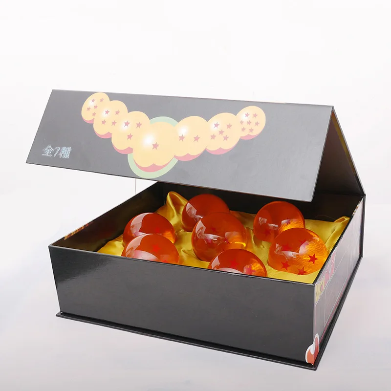 7 ชิ้น/เซ็ต 3.5 ซม.1:1 เรซิ่น Ball Action Figure ของเล่นเรียก Shenron Wishing คอลเลกชันอะนิเมะชุดของขวัญ