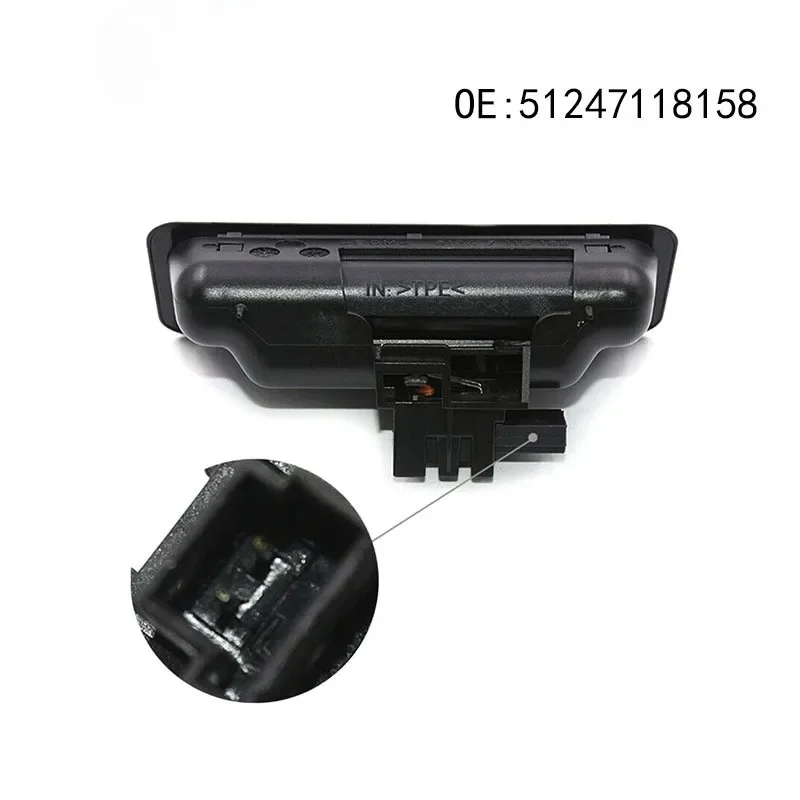 Interruptor da bota da porta traseira do carro, punho do tronco, BMW 1, 3, 5, X1, X5, Série X6, E82, E88, E90, E91, E92, E93, E60, E61, e84, E70, E71, 51247118158