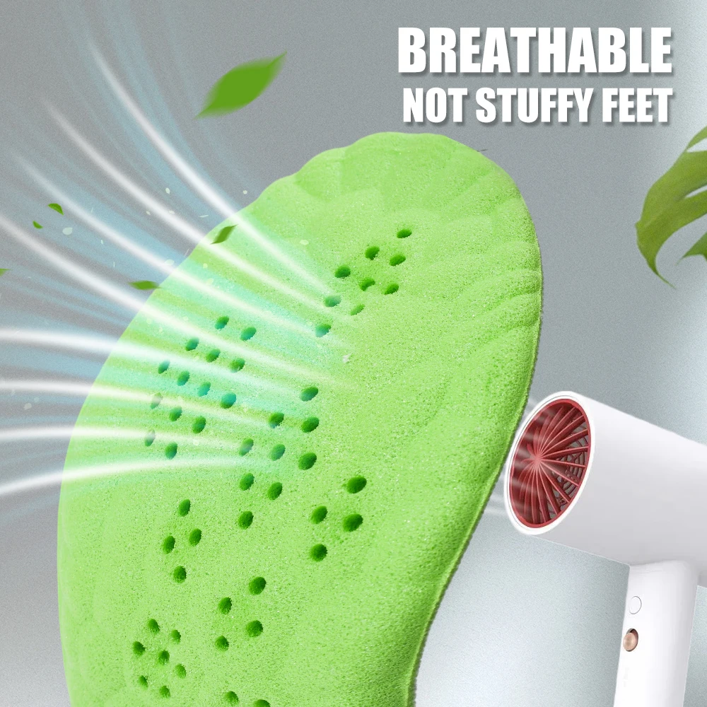 5 pares de zapatos desodorantes transpirables plantilla cojín plantilla absorción de impacto cojín hombres mujeres soporte alivio del dolor almohadillas de zapatos