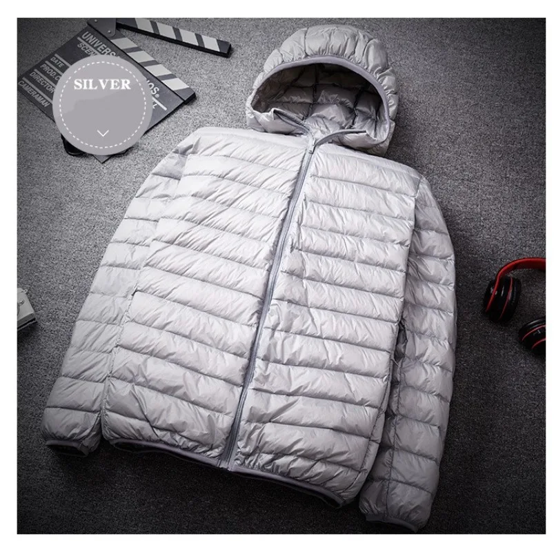 2023 Neuankömmlinge Herrenmode Kapuzen puffer jacken Herbst Winter halten warm weiße Enten Daunen lässig Herren Daunen mantel