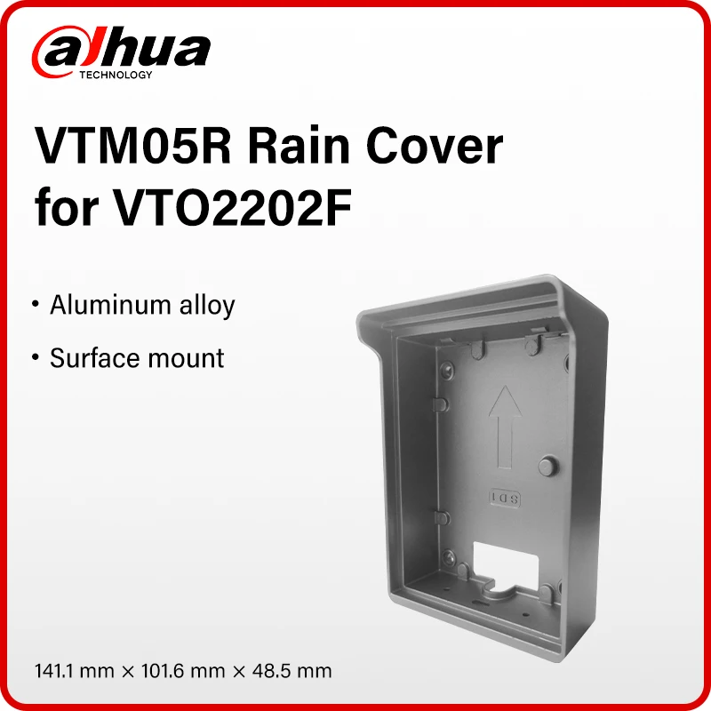 Dahua VTM05R Дождевик Накладной кронштейн для видеодомофона VTO2202F-P-S3 VTO2201F-P-S3 Монтажный кронштейн из алюминиевого сплава