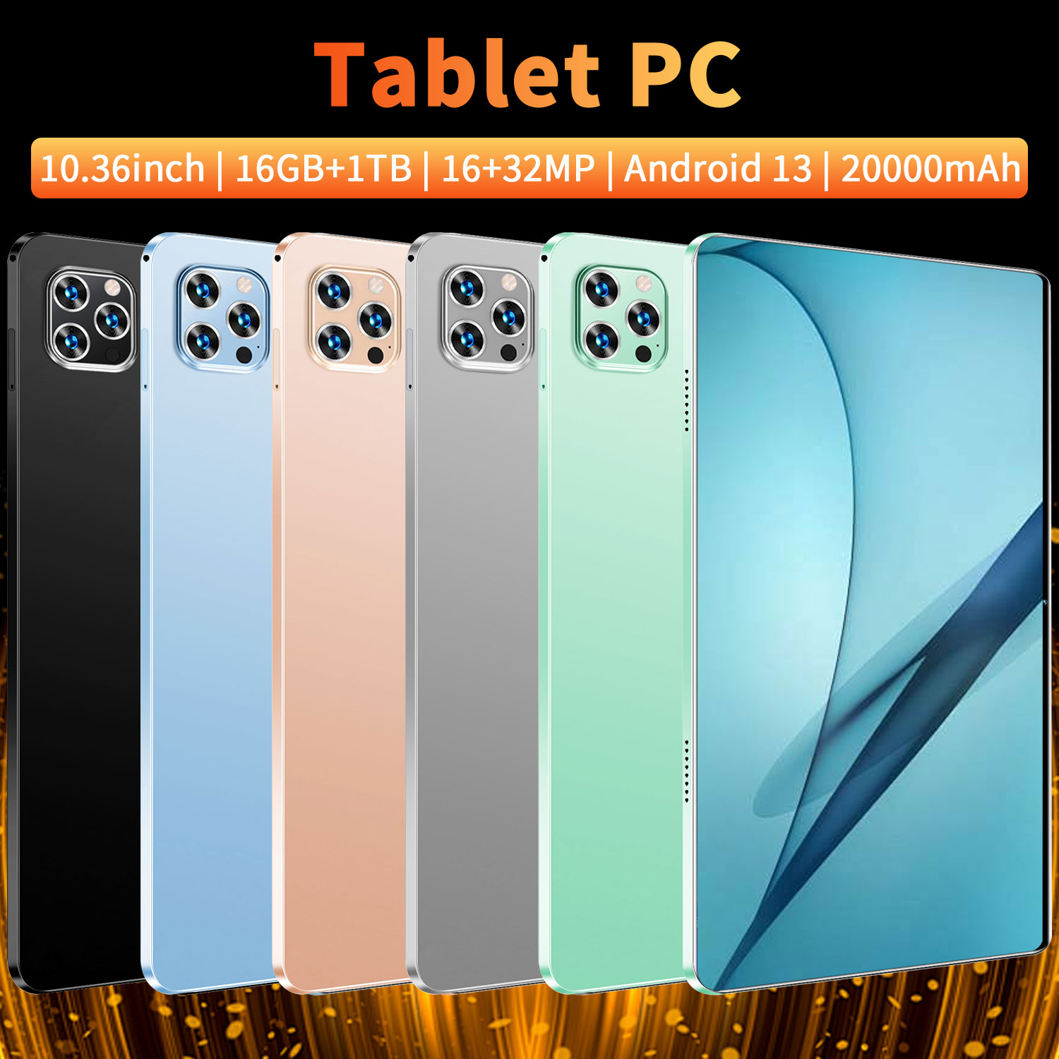 2025 Global New 10.36 inch tablet Android 14 Pad 15 Pro 16GB 1TB Snapdragon 8 Gen2 4KHD 5G WIFI Bluetooth WPS 20000mAh tablets