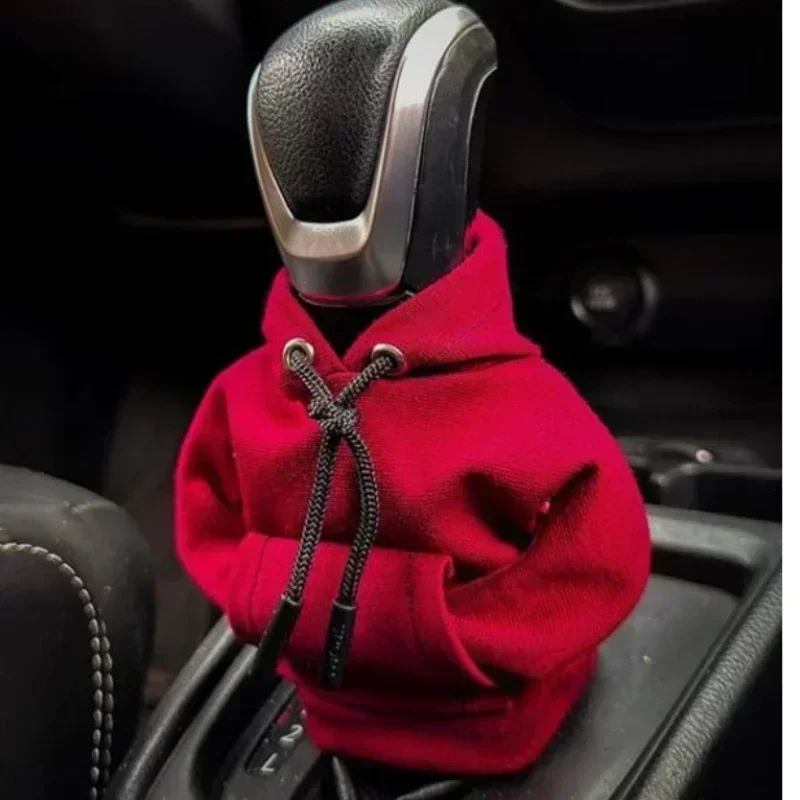 Sudadera con capucha Universal para palanca de cambios de coche, cubierta de palanca de cambios, sudadera, cubierta de palanca de cambios, Sudadera con capucha, perilla de engranaje, suéter, decoraciones para coche