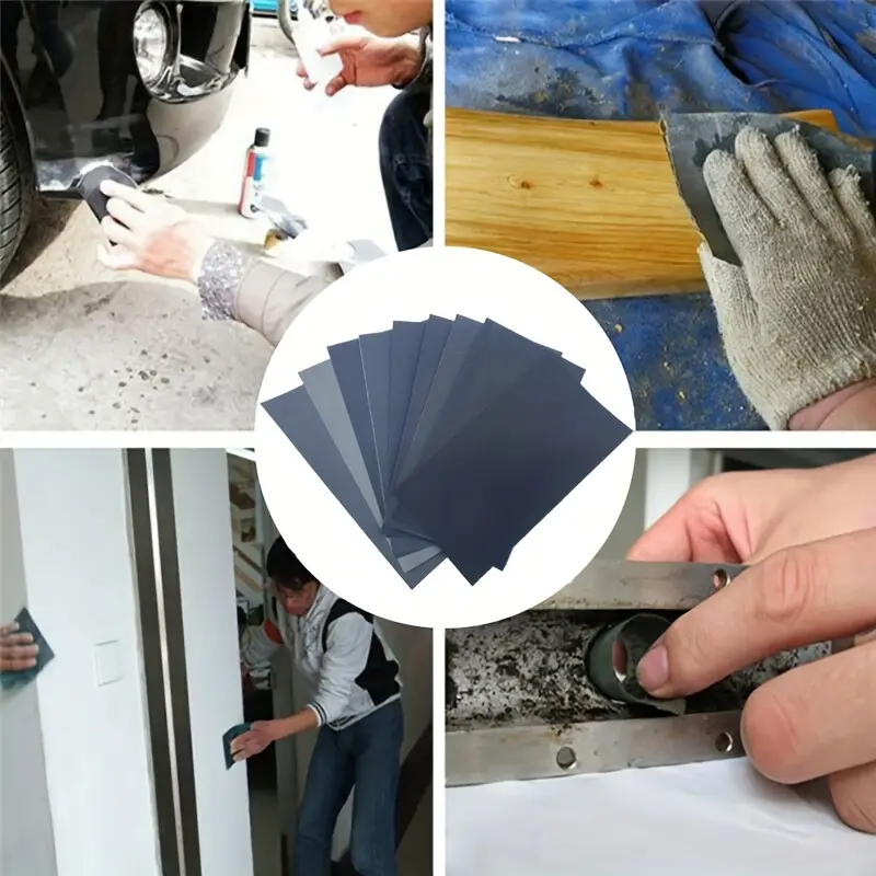 15Pcs/Set Sandpaper 400 600 3000 800 1000 1200 1500 2000 2500 Grit Sand Paper Water/Dry Sanding Paper Abrasive Tools
