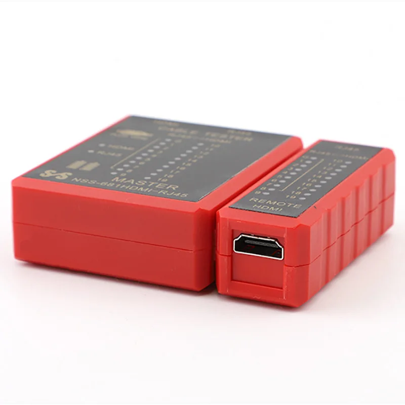 Probador de Cable de red multifuncional Compatible con HDMI RJ45 8P8C LAN POE herramienta de prueba de línea telefónica antiquemaduras RJ11