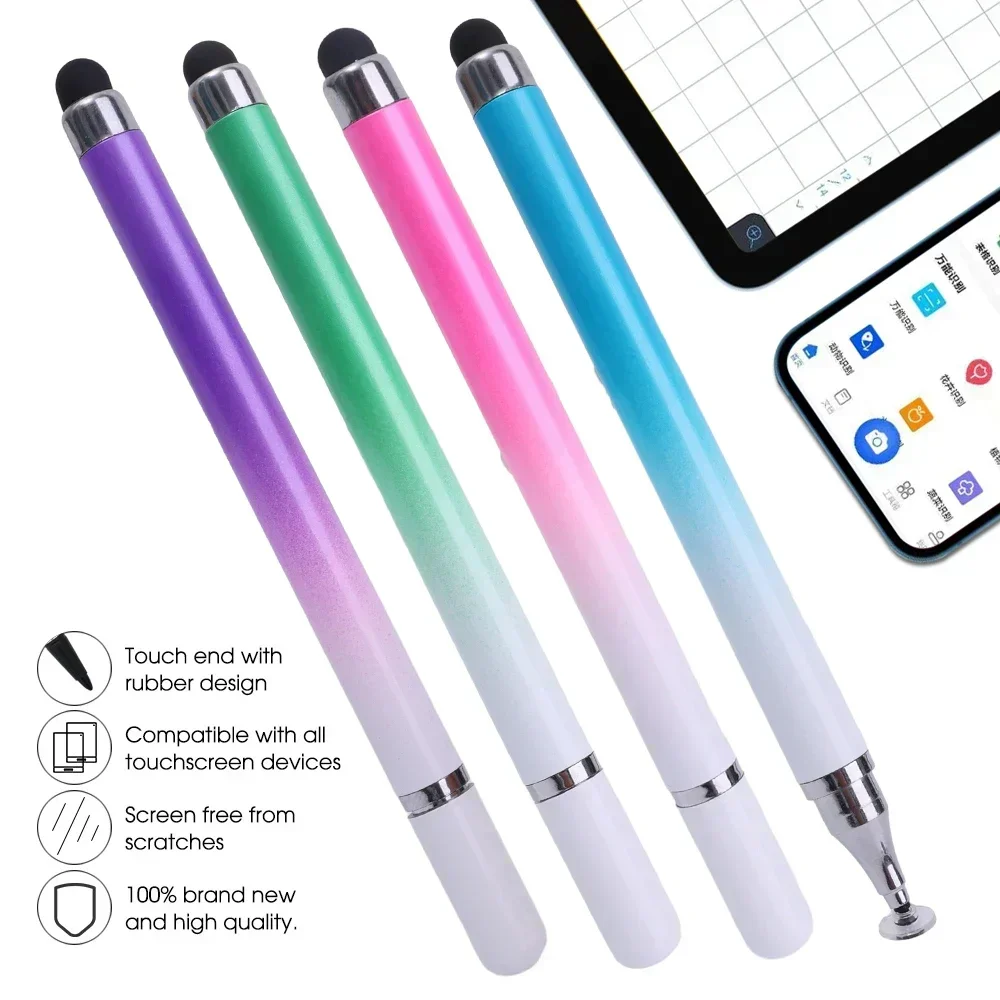 Universal 2 in 1 Stylus Pen for Smart Phone Tablet Drawing Capacitive Pencil Android Mobile Screen Touch Pen For Iphone Samsung
