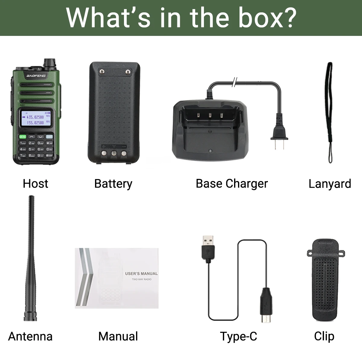 Baofeng M-13 Pro Walkie Talkie Air Band Wireless Copy Frequency USB Charger Long Range Two Way Radio Transceiver Upgrade UV K5
