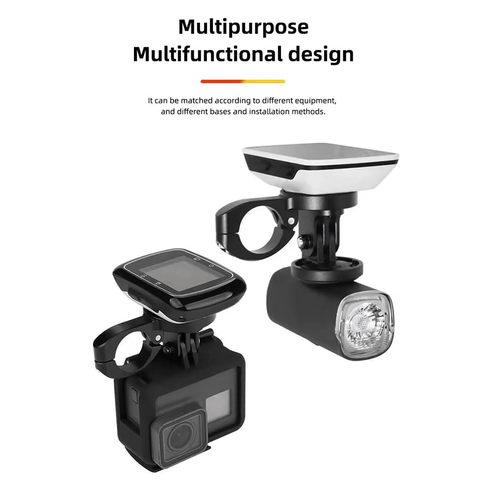 Soporte ajustable para computadora Soporte extendido para bicicleta para Garmin, Wahoo, CatEye y Bryton