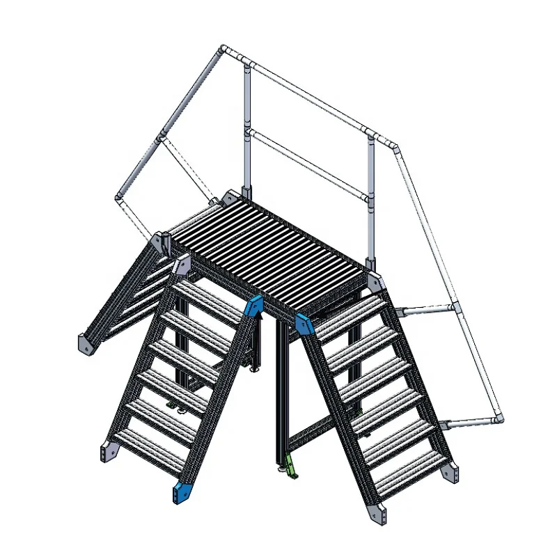 Escalera de plataforma de trabajo móvil, marco de escalada usado de aluminio, sistema de estructura de andamio, escalera de aluminio