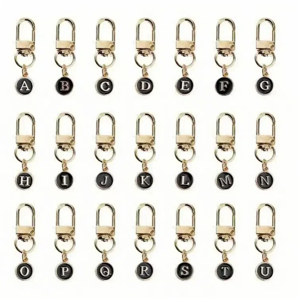 แฟชั่น DIY A-Z ตัวอักษร A ถึง Z พวงกุญแจ Charms 26 ตัวอักษรเริ่มต้น Key CHAIN แหวนจี้โลหะผู้ถือกระเป๋าอุปกรณ์เสริมของขวัญ