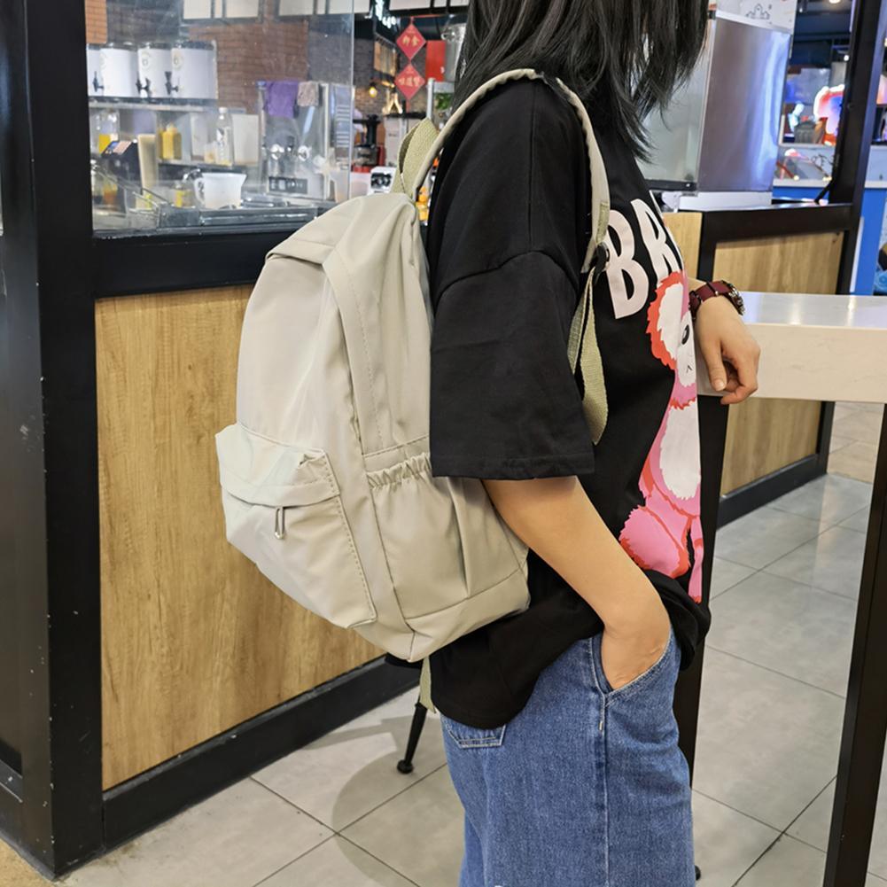 Black Blue Pink Versatile Backpack Schoolbag High Quality Large Capacity Waterproof Travel Bag Washable Nylon Computer Bag Unise