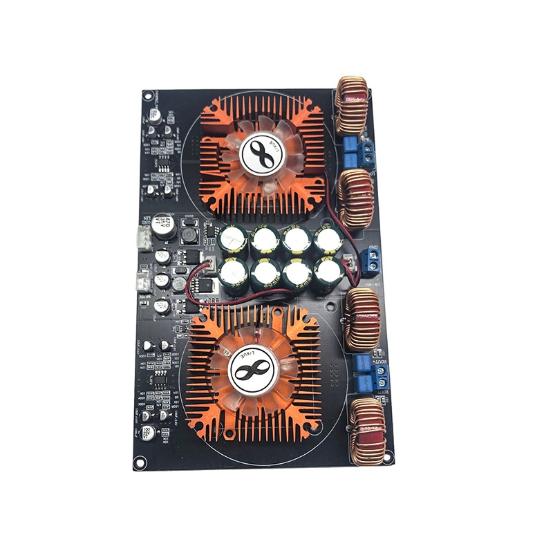 Placa amplificadora Digital YJ-TPA3255 clase D de doble núcleo, alta potencia 2,0, refrigerada por aire, 600W + 600W, módulo portátil multifunción duradero