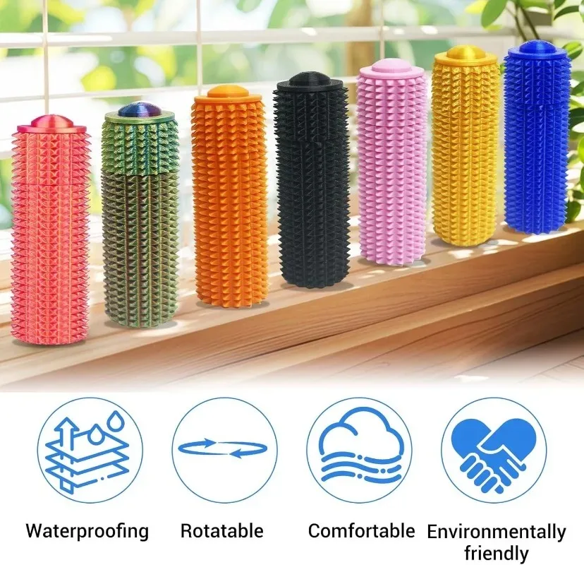 Rolo sensorial brinquedo clicker picos táteis para ansiedade alívio do estresse dor estimulando autismo sobre estimulação com cordão