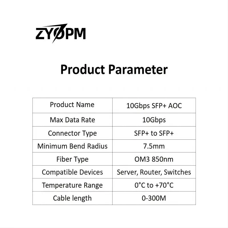 10G SFP+ 40G QSFP+ AOC OM3 MMF оптоволоконный кабель с прямым подключением и разъемами SFP+, для Cisco, Ubiquiti UniFi, Mikrotik, D-Link,