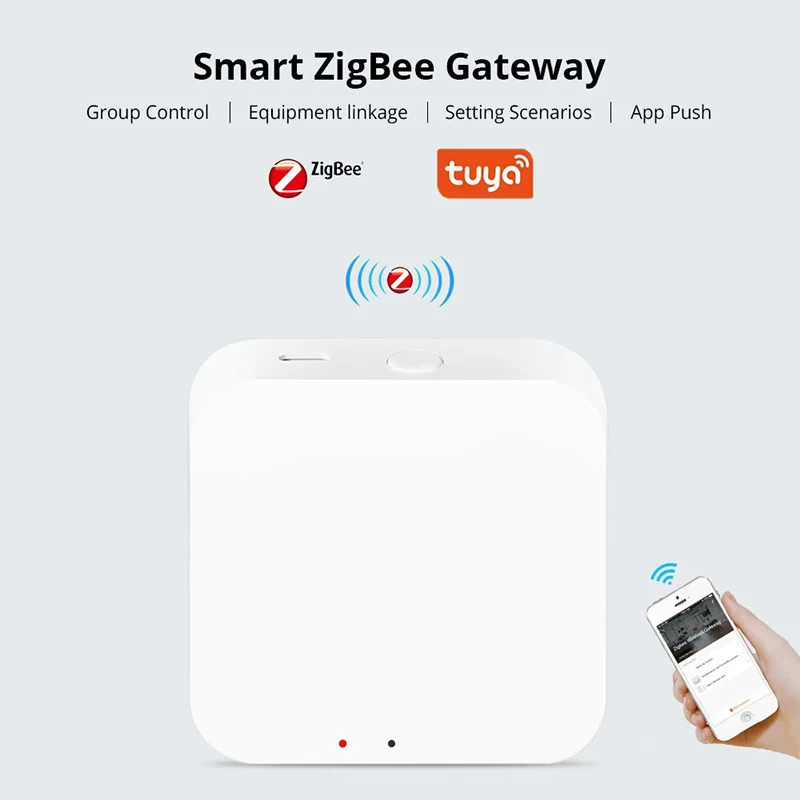 Tuya Zigbee 3,0 Hub de enlace puente de casa inteligente aplicación remota de vida inteligente dispositivo de automatización de Control funciona con Alexa Google