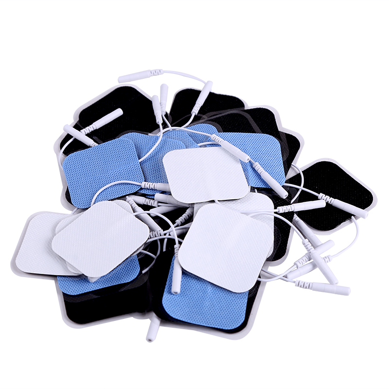 5*5 ซม.ผ้าไม่ทอ Self Adhesive Electrodes Pads TENS GEL Pad สําหรับนวดไฟฟ้าสติกเกอร์เปลี่ยน Patch Accessorie