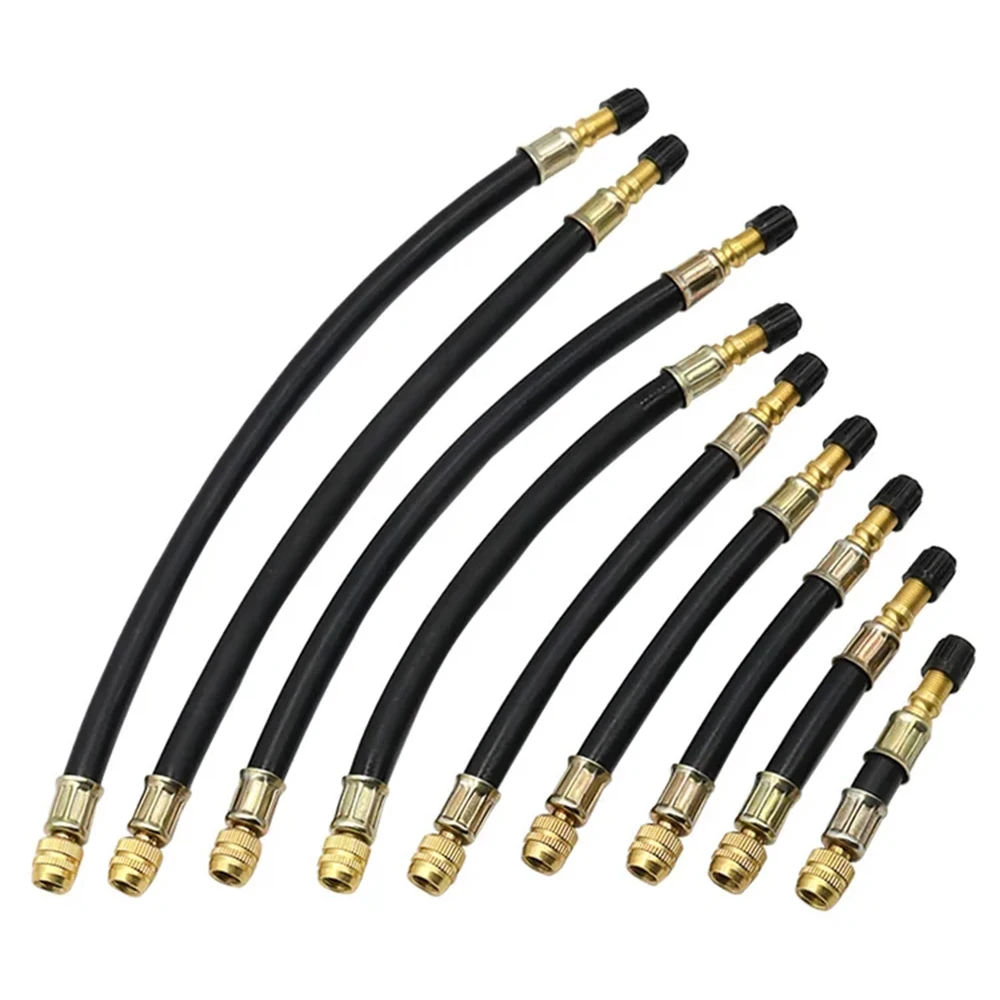 1 pieza de extensión de válvula de camión, extensión de válvula de neumático de autobús Flexible, extensor de vástago de válvula de neumático de goma, adaptador de pezón de neumático