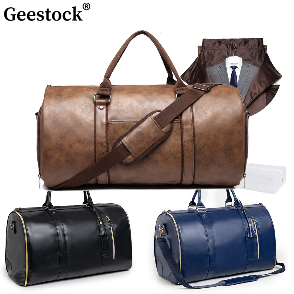 Geestock Große Anzug-Reisetasche, umwandelbare Kleidersack, Business-Fluggepäck, Reisetasche mit Schuhbeutel für Männer und Frauen
