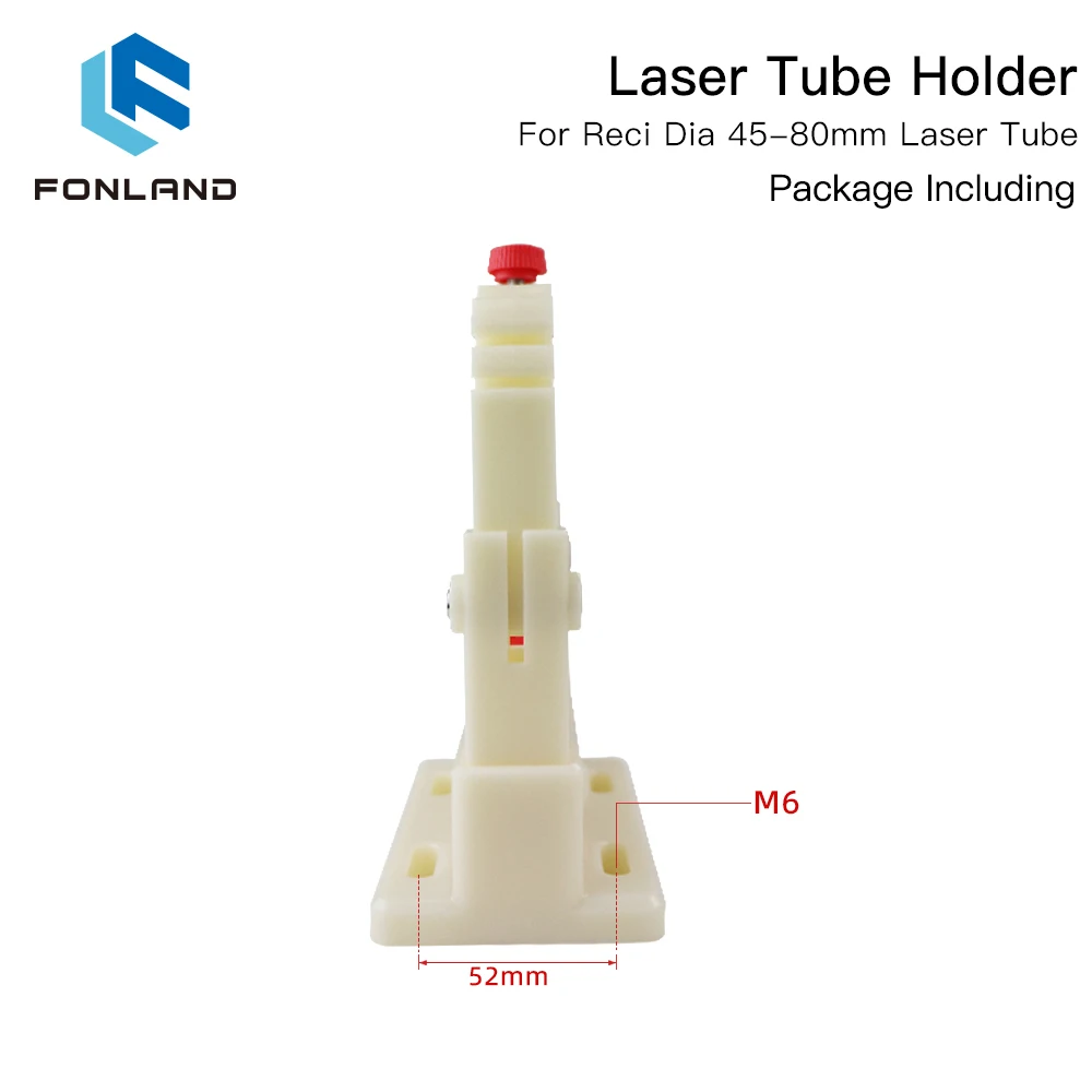 FONLAND CO2 Laser Ống Giá Đỡ Hỗ Trợ Gắn Linh Hoạt Nhựa 50-80Mm Cho 50-180W Chữ Khắc Laser máy Cắt