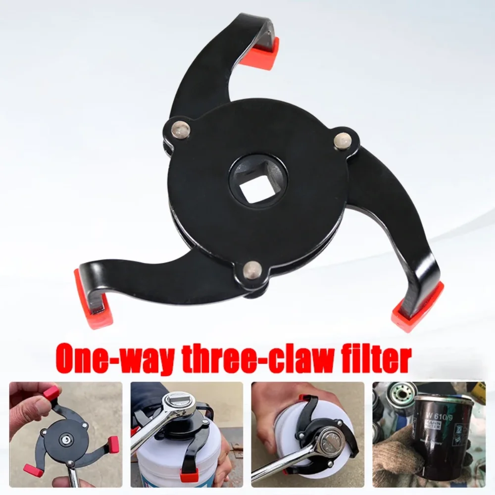 Ferramenta removedora de filtro de óleo de alta qualidade, universal, 3 mandíbulas, carro, ferramenta de remoção de filtro de óleo, interface, ferramentas especiais, chave de filtro de óleo