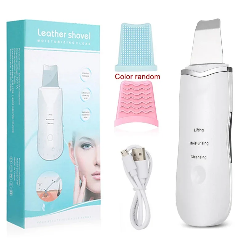 Scrubber per la pelle Vibrazione profonda Detergente per il viso Pala Spatola Non ad ultrasuoni Scrubber per il viso Detergente per pori Pala per il viso Massaggiatore