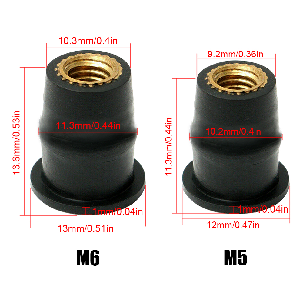 10/30 шт. M5 M6 болты для лобового стекла мотоцикла, винты, метрическая резиновая гайка, крепеж для Honda Suzuki Yamaha Kawasaki