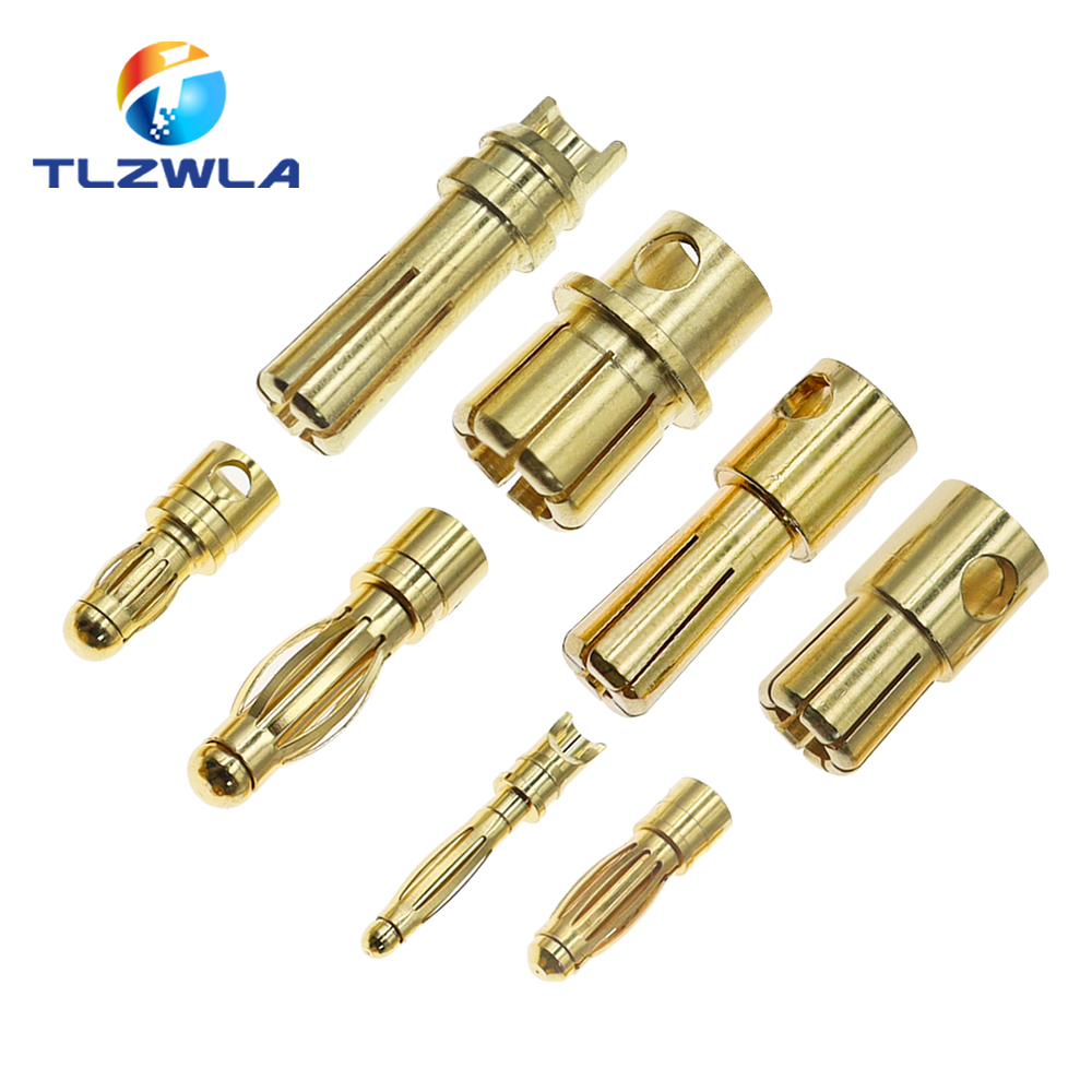 2 ミリメートル 3 ミリメートル 3.5 ミリメートル 4 ミリメートル 5 ミリメートル 5.5 ミリメートル 6 ミリメートル 8 ミリメートル RC バッテリー金メッキ弾丸バナナプラグ高品質男性女性弾丸バナナコネクタ