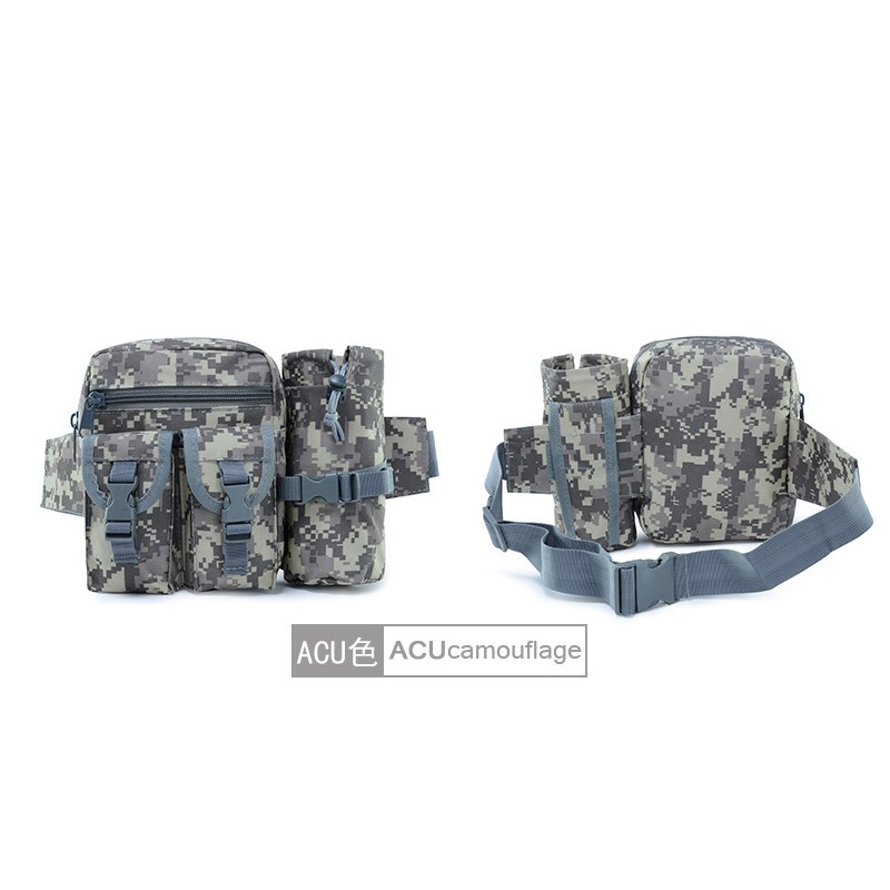 Riñonera pequeña Luya para deportes al aire libre, impermeable, para correr, hervidor de teléfono móvil multifuncional para hombre, riñonera de camuflaje