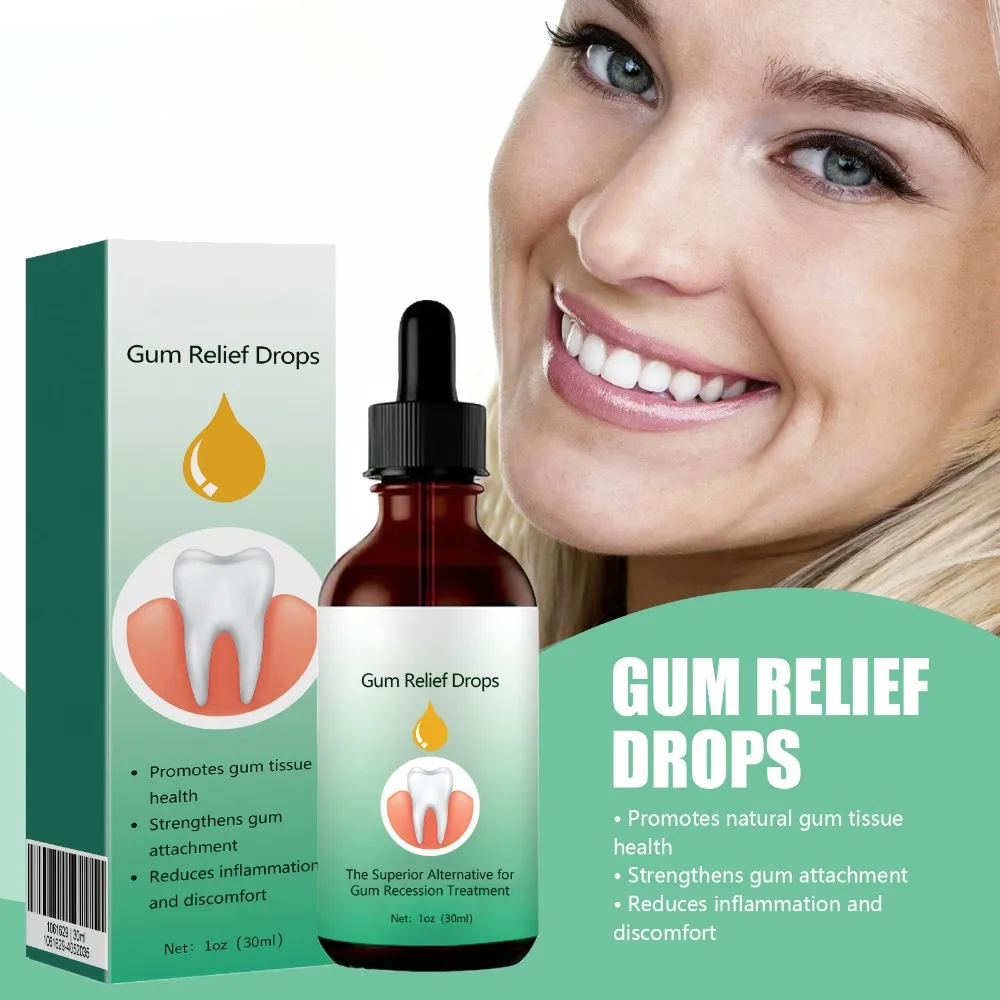 Gum Repair หยดบรรเทาถอนเหงือกบวมหมากฝรั่งทําความสะอาด Oral Periodontal สุขอนามัยลบคราบลบสีเหลือง Tartar