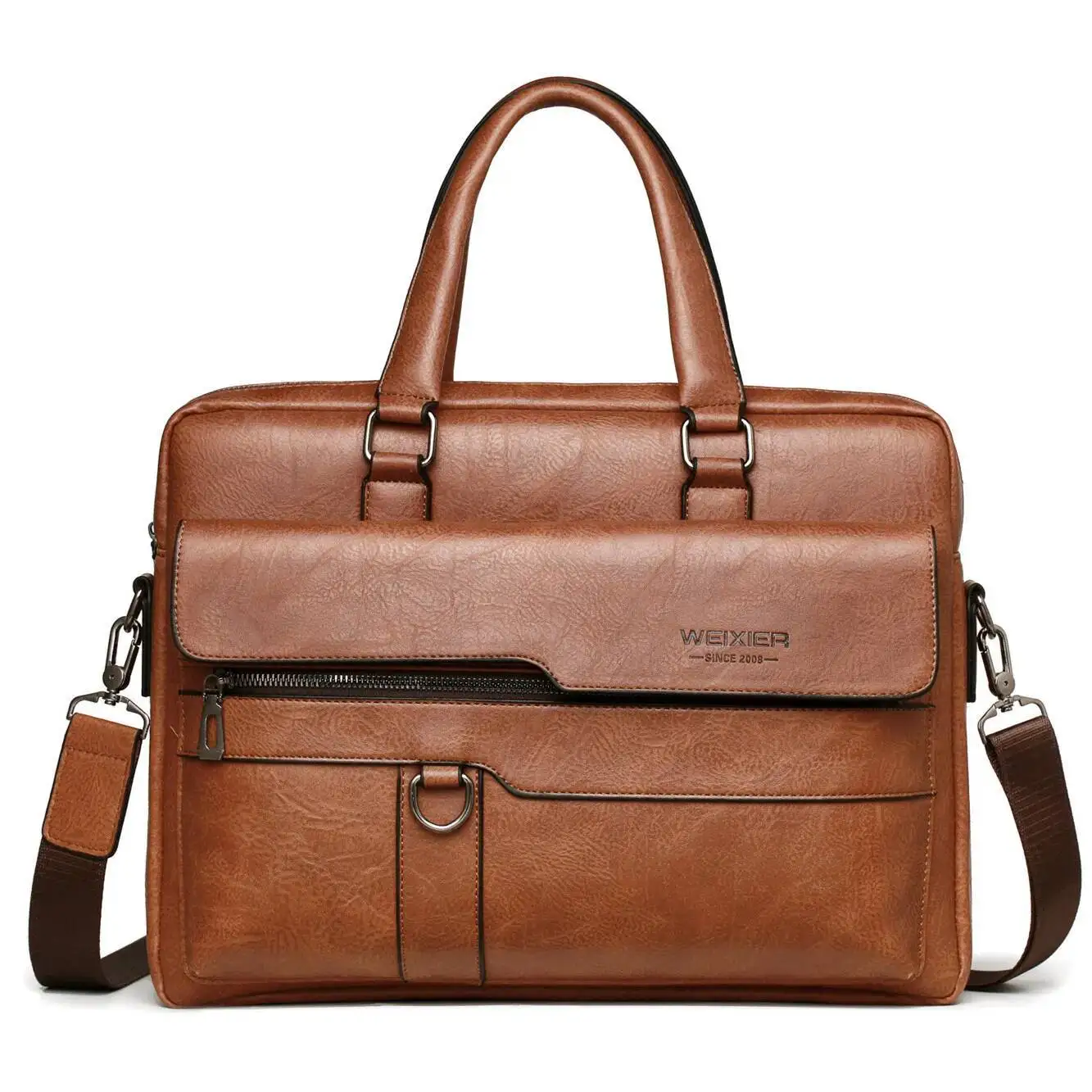 2025 männer Aktentasche Hohe Qualität Business Berühmte Marke PU Leder Schulter Messenger Taschen Büro Handtasche 14 Zoll Laptop Tasche